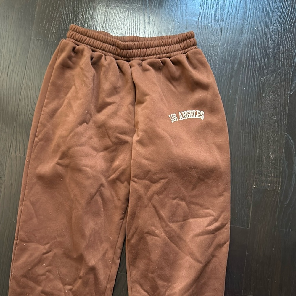 Brown Cuffed LA Sweatpants